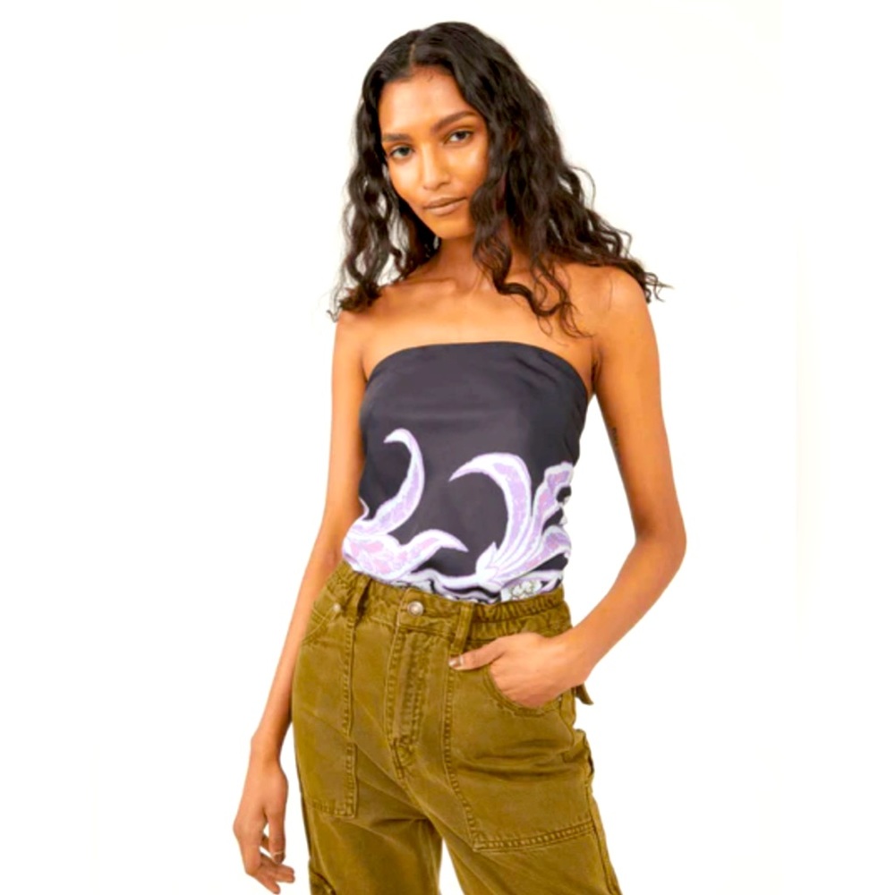 NWT Free People Spellbound Bodysuit in Color: Black Combo